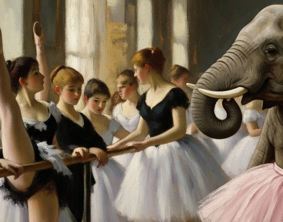 La gente no percibe al elefante más cercano
