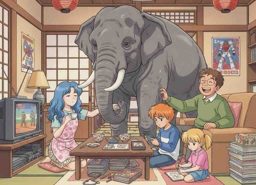 se aprende a vivir con el elefante que no se ve
